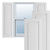 Ekena Millwork Single Raised Panel Shutters - Primed Expanded Cellular PVC - TFP001RP13X084UN