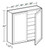 Ideal Cabinetry Tiverton Pebble Gray Wall Cabinet - W2442-TPG