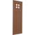 Ekena Millwork San Antonio Mission Style Fixed Mount Shutters - Painted Expanded Cellular PVC - TFP001SA18X026BT