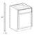Ideal Cabinetry Tiverton Pebble Gray Heat Shield - Heat-Shield-White-TPG