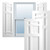 Ekena Millwork San Juan Capistrano Mission Style Fixed Mount Shutters - Painted Expanded Cellular PVC - TFP001SJ18X026WH