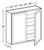 Ideal Cabinetry Nantucket Polar White Wall Cabinet - W2442-NPW