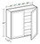 Ideal Cabinetry Nantucket Polar White Wall Cabinet - W2742-NPW