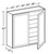 Ideal Cabinetry Nantucket Polar White Wall Cabinet - W3342-NPW