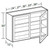 Ideal Cabinetry Nantucket Polar White Wall Cabinet - Glass Doors - W2430PFG-NPW