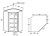 Ideal Cabinetry Nantucket Polar White Angled Cabinet - Glass Doors - WA2442PFG-NPW
