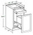 Ideal Cabinetry Nantucket Polar White Base Cabinet - B1WB18-NPW