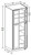 Ideal Cabinetry Nantucket Polar White Pantry Cabinet - Glass Doors - U242490PFG-NPW