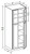 Ideal Cabinetry Nantucket Polar White Pantry Cabinet - Glass Doors - U242496PFG-NPW