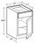 Ideal Cabinetry Nantucket Polar White Desk Door Cabinet - DDO15-NPW
