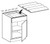 Ideal Cabinetry Nantucket Polar White Spice Drawer Insert - SDI18-NPW