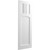 Ekena Millwork San Miguel Mission Style Fixed Mount Shutters - Primed Expanded Cellular PVC - TFP001SM18X025UN