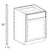 Ideal Cabinetry Nantucket Polar White Heat Shield - Heat-Shield-Almond-NPW