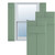 Ekena Millwork Two Board Joined Board-n-Batten Shutters - Painted Expanded Cellular PVC - TFP101BBF11X045TG