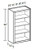 Ideal Cabinetry Wembley Valley Gray Wall Cabinet - Without Doors - W1536ND-WVG