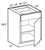 Ideal Cabinetry Manhattan High Gloss White Base Cabinet - B18-MHW
