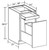 Ideal Cabinetry Manhattan High Gloss White Base Cabinet - B1DWB15-MHW