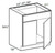 Ideal Cabinetry Manhattan High Gloss White Double Door Vanity Sink Base Cabinet - VSB2721-MHW