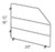 Ideal Cabinetry Manhattan High Gloss White Tray Dividers - TD12CR-MHW