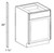 Ideal Cabinetry Manhattan High Gloss White Heat Shield - Heat-Shield-White-MHW