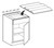 Ideal Cabinetry Manhattan High Gloss White Spice Drawer Insert - SDI15-MHW