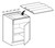 Ideal Cabinetry Manhattan High Gloss White Spice Drawer Insert - SDI18-MHW