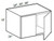 Ideal Cabinetry Manhattan High Gloss Metallic Wall Cabinet - W302418-MHM