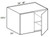 Ideal Cabinetry Manhattan High Gloss Metallic Wall Cabinet - W302424-MHM