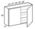 Ideal Cabinetry Manhattan High Gloss Metallic Wall Cabinet - W3330-MHM