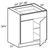 Ideal Cabinetry Manhattan High Gloss Metallic Base Cabinet - B24-MHM