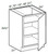 Ideal Cabinetry Manhattan High Gloss Metallic Base Cabinet - B18FH-MHM
