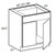 Ideal Cabinetry Manhattan High Gloss Metallic Base Cabinet - SB24-MHM
