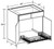 Ideal Cabinetry Manhattan High Gloss Metallic Base Cabinet - SB36-1USWP-MHM