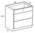Ideal Cabinetry Manhattan High Gloss Metallic Base Cabinet - BCT36-MHM