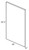 Ideal Cabinetry Manhattan High Gloss Metallic Wide Base Cover Panel - CPVB25345-MHM
