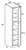 Ideal Cabinetry Manhattan High Gloss Metallic Pantry Cabinet - U182490-MHM