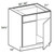 Ideal Cabinetry Manhattan High Gloss Metallic Double Door Vanity Sink Base Cabinet - VSB3321-MHM