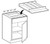 Ideal Cabinetry Manhattan High Gloss Metallic Utensil Divider Tray - UTD21-MHM