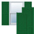 Ekena Millwork Two Panel Chevron Modern Style Fixed Mount Shutters - Painted Expanded Cellular PVC - TFP101CV18X070HG