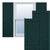 Ekena Millwork Two Panel Chevron Modern Style Fixed Mount Shutters - Painted Expanded Cellular PVC - TFP101CV18X074FG
