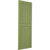 Ekena Millwork Farmhouse/Flat Panel Combination Fixed Mount Shutters - Painted Expanded Cellular PVC - TFP101FC12X028MG