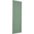 Ekena Millwork Farmhouse/Flat Panel Combination Fixed Mount Shutters - Painted Expanded Cellular PVC - TFP101FC12X034TG