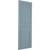 Ekena Millwork Farmhouse/Flat Panel Combination Fixed Mount Shutters - Painted Expanded Cellular PVC - TFP101FC12X037SB