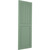 Ekena Millwork Farmhouse/Flat Panel Combination Fixed Mount Shutters - Painted Expanded Cellular PVC - TFP101FC12X037TG