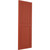 Ekena Millwork Farmhouse/Flat Panel Combination Fixed Mount Shutters - Painted Expanded Cellular PVC - TFP101FC12X044CL