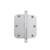 Grandeur Hardware - 3.5" Ball Tip Residential Hinge with 5/8" Radius Corners - Bright Chrome - BALHNG - 808997