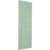 Ekena Millwork Farmhouse/Flat Panel Combination Fixed Mount Shutters - Painted Expanded Cellular PVC - TFP101FC12X048SG