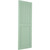 Ekena Millwork Farmhouse/Flat Panel Combination Fixed Mount Shutters - Painted Expanded Cellular PVC - TFP101FC12X050SG