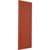 Ekena Millwork Farmhouse/Flat Panel Combination Fixed Mount Shutters - Painted Expanded Cellular PVC - TFP101FC12X062CL