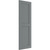 Ekena Millwork Farmhouse/Flat Panel Combination Fixed Mount Shutters - Painted Expanded Cellular PVC - TFP101FPF12X036CH